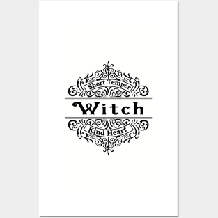 Witch Short Temper Kind Heart Posters and Art